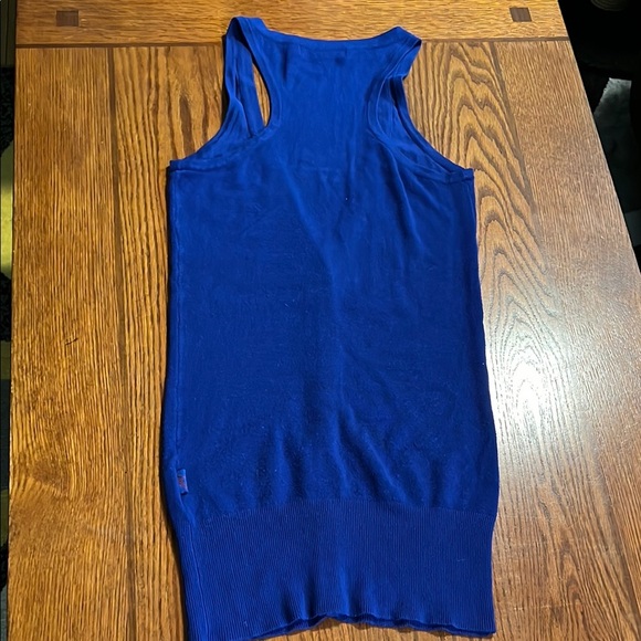 Garage | Women’s Size S Deep Blue Fitted Knitted Vest Top - Picture 5 of 5